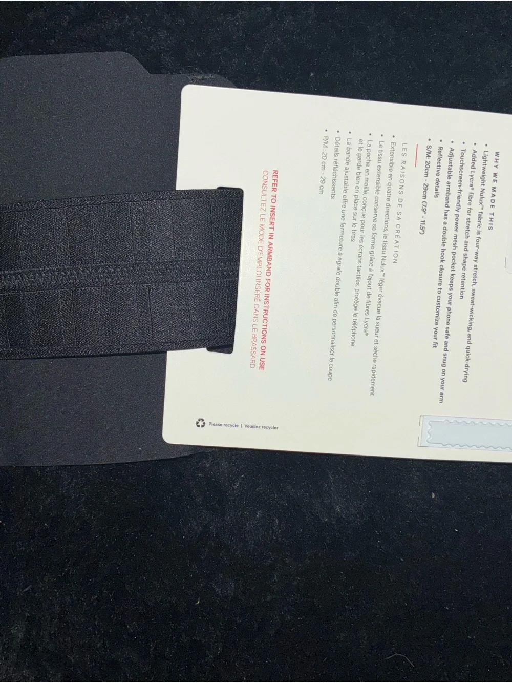 lululemon athletica Fast and Free Run Armband - Black